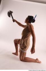 ANISE KNEELING POSE WITH AX 